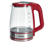 Чайник Аксинья  КС-1006 красный 1500 Вт,2,2 л(12)